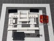 Tamiya Reefer Trailer Rear Bumper Tail Lights 1/14 Semi 54319 Custom Project