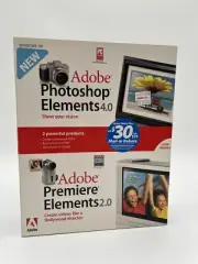 Adobe Photoshop Elements 4.0 & Adobe Premiere 2.0 Brand New Sealed