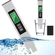WOTPCRD TDS Tester, Water Quality Tester, Fast and Easy Water Test Meter, TDS Meter Digital Water Tester, Multifunctional TDS Meter EC Meter Temperature Meter for Drinking Water Hydroponics Aquarium