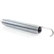 GeeTramp 208 x 24mm Trampoline Steel Tension Spring - Silver, 10 Pack