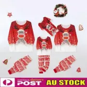 Family Matching Christmas Pyjamas Adult Kids Xmas Elk Nightwear Pajamas PJs Set^