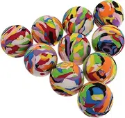 PENIKOKO 10pcs Cat Chasing Balls Soft Micro Elastic Teaser for Indoor Cats Safe Pet Supplies for Exercise Agility Plaything for Feline Fun