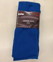 Xara Adult Unisex 3040 League OSFA Royal Blue Acrylic Nylon Soccer Socks NWT
