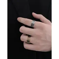 在飛比找ETMall東森購物網優惠-同款鈦鋼潮流嘻哈單身手飾品戒指