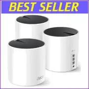 Ultimate Wi-Fi 6 Mesh Solution - Deco AX3000, 6500 Sq.Ft. Range, 3 Gigabit Ports
