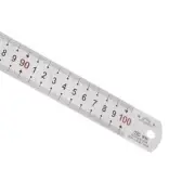 Stainless Steel Ruler 100cm/40" x 1/20" x 1-2/7" Double Reading Straight Edge