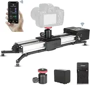 ZEAPON Motorized Micro 2 Plus Double Distance Camera Slider w/Battery & Mini Ball Head, Dolly Track Video Stabilizer Rail for Camera DSLR Video Movie Photography Camcorder, Load Capacity 4.5kg