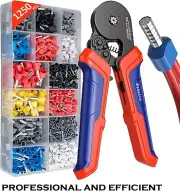 Ferrule Crimping Tool Octagonal Crimping Pliers Terminals Crimper AWG Adjustable