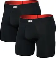 [SAXX Underwear Co.] Men's Multi-Sport Mesh Boxer Brief Fly 2Pk with Built-in Pouch Support - Underwear for Men