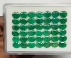 Natural Emerald Oval Cut 72.25 Cts. -Zambia Emerald 7X9 mm- green emerald Oval