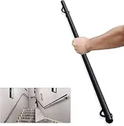 Modern Staircase Banister Hand Rails - 3m/3.5m/4m/4.5m Wall Mount Stairs Handrail Metal Wrought Iron Grab Rail for Indoor Outdoor Steps(6.6ft/200cm)