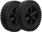 Set of 2 Bbq Grill Replacement Wheels 6 Inch Swivel Casters for Grill Carts Utility Carts