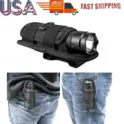 Tactical Portable Belt Carry Case Flashlight Pouch Waist Belt Bag Torch Holster