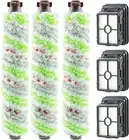 3 Pack Multi Surface Pet Brush Roll 2306 and 3 Pack 1866 Vacuum Filter Compatibl