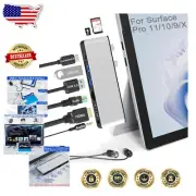 Enhanced Connectivity Dock for Surface Pro 11/10/9/X with 100W Power Delivery