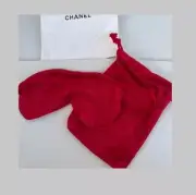 【SET】 CHANEL JAPAN Novelty Eye mask & case pouch Camellia Drawstring bag Red N°1