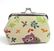 Owls Tapestry Coin Purse Change Wallet Pouch Bag