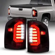 LED Tail Light Assembly Rear Lamps Replacement for 2007-2013 Chevy Silverado 1500/2007 2009-2014 Silverado 2500HD | 3500HD/ 2007-2014 GMC Sierra 3500 Dually