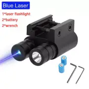 Combo Blue Laser Sight & LED Flashlight Picatinny Rail for Hunting Scope Sight