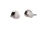 Pentro Brushed Nickel Round Shower Taps Set