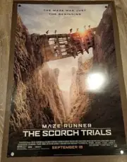 Maze Runner Scorch Trials - original DS movie poster - D/S 27x40