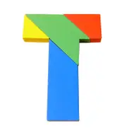 3SET Multivariant Long T Word Colorful Educational Wooden Puzzle Toys