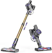 Cordless Vacuum Cleaner, 80000 RPM High-Speed Brushless Motor Powerful Vacuum Cleaners for Home, Up to 40 Mins Runtime, Stick Vacuum with 4* LED & Rechargeable 2600 mAh Battery