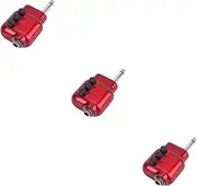 ETHZZLE 3pcs Mini Preamplifier for Acoustic Guitar 6.35mm Preamp with Bass Treble Eq Volume Control Amplifier Matching Abs Material Dark 2-Band Eq