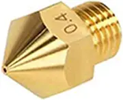 5 Pcs 0.4mm MK8 Extruder Nozzle 3D Printer Brass Nozzle for 1.75MM MK8 Makerbot, Ender-3 Series/Ender-5 Series/CR-10