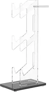 3-Tier Acrylic 2-in-1 Controller & Headset Stand - Space-Saving Design for Desk, Build Your Gaming Fortress