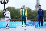 Grace Brown Cycling Time Trial 2024 Paris Gold Medal win Photo 14