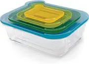Joseph Joseph Nest Glass Storage 4-piece Set, Multi-Colour