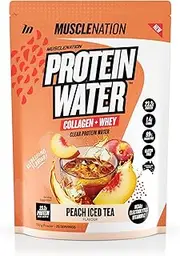 Muscle Nation Peach Iced Tea Protein Water 750g (25 Serves)