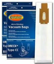 EnviroCare Replacement Micro Filtration Vacuum Bags for Oreck Type CC, XL. Fits