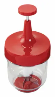 Bradshaw Good Cook Red/Clear Plastic Food Chopper