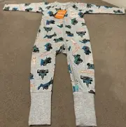 Bonds BNWT Grey Hot Wheels Zippy Size 1 (12-18 months)