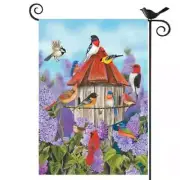 1pc Lilacs & Birds Flag - Inside or Outside Decoration (T117)