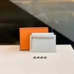 二手99新 HERMES 愛馬仕 KELLY POCKET 08聖杯藍 銀扣 錢包 皮夾