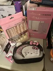 Hello Kitty Beauty Bundle Brushes , Impressions Mirror Bag