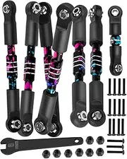 hopsupRC RC Upgrades Part Adjustable Turnbuckles Camber Links Toe Link for 1/10 Slash 4X4 4WD VXL.Alloy Front&Rear Link Set,Colour
