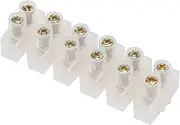 Terminal Block Strip, Thickened Brass Guide Strip, Multi-Group Matching, Large Warehouses, Hotel Housing, Factory Electricity, Safe Wiring, 10A Industrial Supplies (Six in six Out)