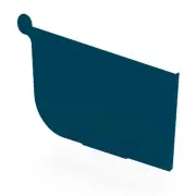 QLD NEW Stratco Quad Gutter 125 Stop End Mountain Blue