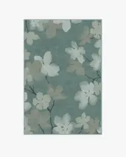 120' x 185' | Machine Washable Runner Rug | Kid & Pet Friendly | Indoor Rug | Magnolia Teal Rug | Ruggable