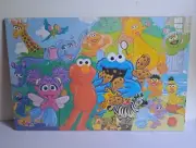 Handmade Seasame Street Hanging Picture One Of A Kind. On Wood Signed By Artist
