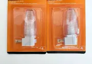 Night Lights 2 Pack Bright White Light Wall Plug Home Safety With On/OFF Switch
