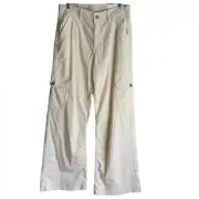 American Eagle Super Stretch HR Baggy Wide Leg Cargo Cord Pants NWT 8 Short