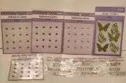 Colorbok (8) Scrapbooking Rhinestones,Metal words,Glitter stickers Junk Journal