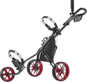 CaddyTek 11.5 v3 Superlite Deluxe 3-Wheel Golf Buggy/Push Cart - 1 Year Australian Warrant (Red)