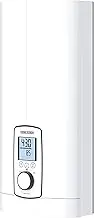 Stiebel Eltron 202657 DHE 27 Set Instant Water Heater, Fully electronically, Multifunction Display, Exact Temperature, ECO Mode, 400 V, White, kW