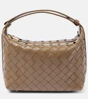 [Bottega Veneta] Bottega Veneta Wallace leather shoulder bag One Size brown